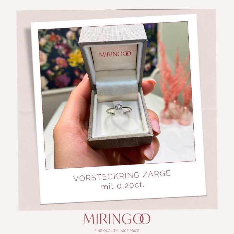 Solitairering · Zarge · 0,20ct