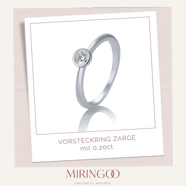 Solitairering · Zarge · 0,20ct