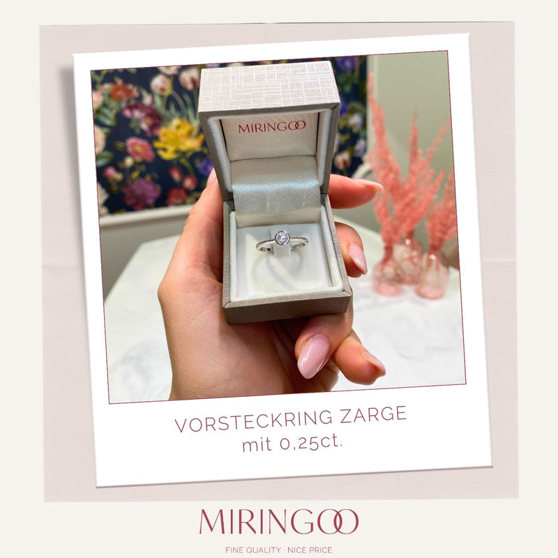 Solitairering · Zarge · 0,25ct