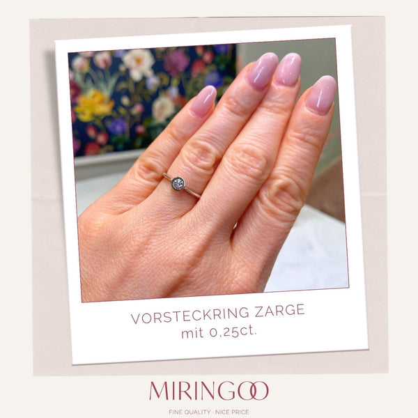 Solitairering · Zarge · 0,25ct