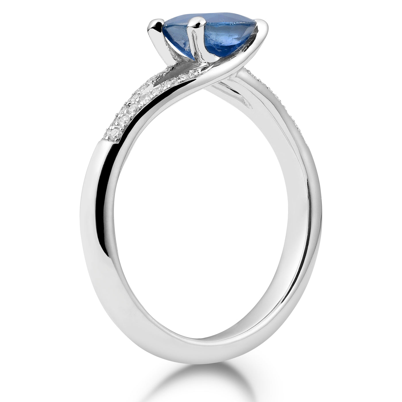 diamant damenrad saphir ✿ Diamantring · Saphir und Diamanten ✿ – Trauringwelt