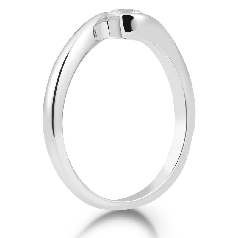 Solitaire-Ring "Umarmen" mit 0,50ct. Diamant