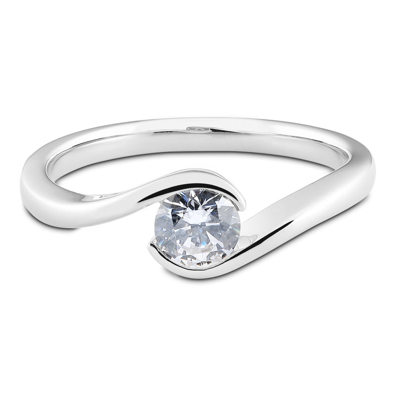 Solitaire-Ring "Umarmen" mit 0,70ct. Diamant