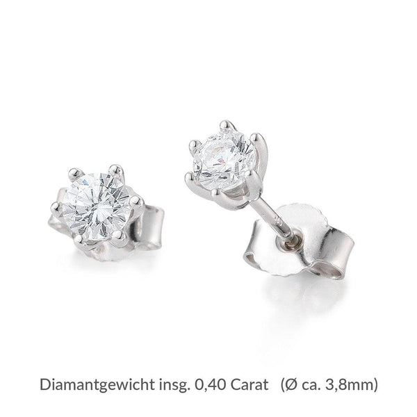 Diamantohrstecker · Platin · 6er Krappe · 0,40ct. kaufen bei 