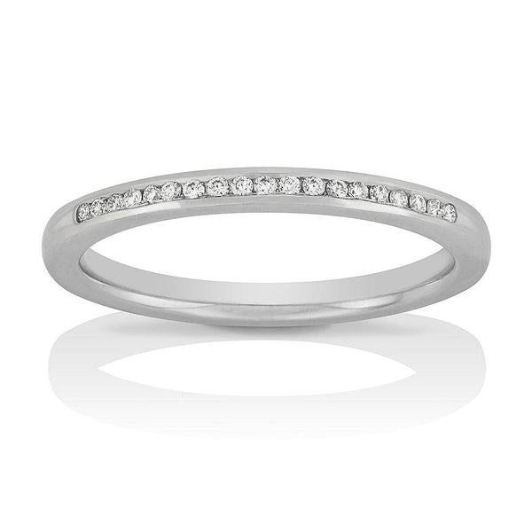Memoire-Ring mit Kanalfassung und 19 Diamanten (insg. 0.13ct.) kaufen bei 