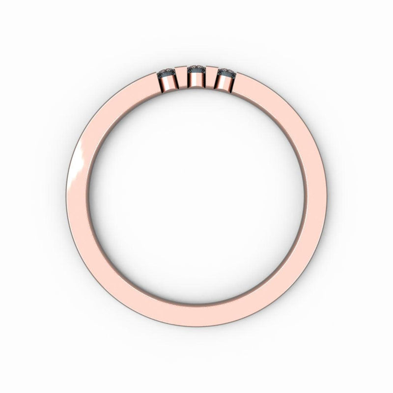 Memoire-Ring mit 3 Diamanten in Balkenfassung (insg. 0,06ct.) kaufen bei 