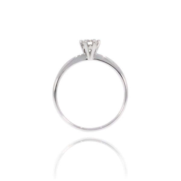 Solitaire-Ring "Classico" mit 6er-Krappe und 0,30ct. Diamant kaufen bei 