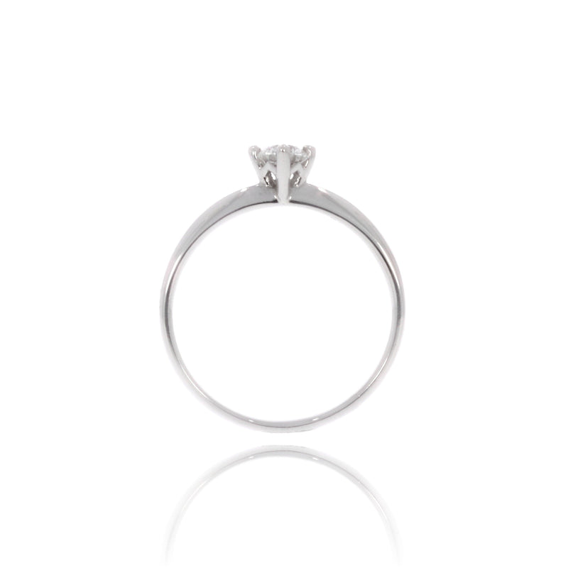 Solitaire-Ring "Classico" mit 4er-Krappe und 0,25ct. Diamant kaufen bei 