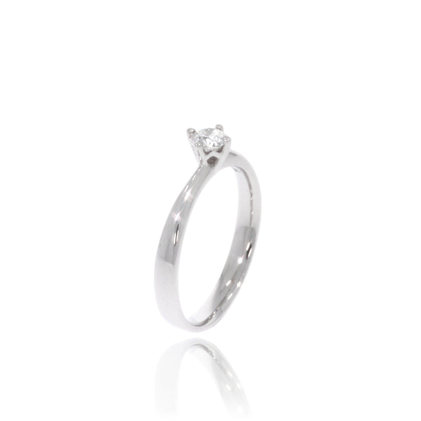 Solitaire-Ring "Classico" mit 4er-Krappe und 0,30ct. Diamant kaufen bei 