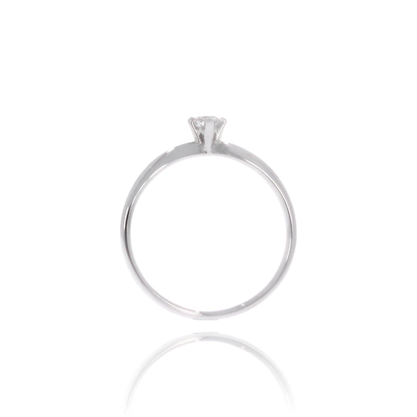 Solitaire-Ring "Classico" mit 4er-Krappe und 0,15ct. Diamant kaufen bei 