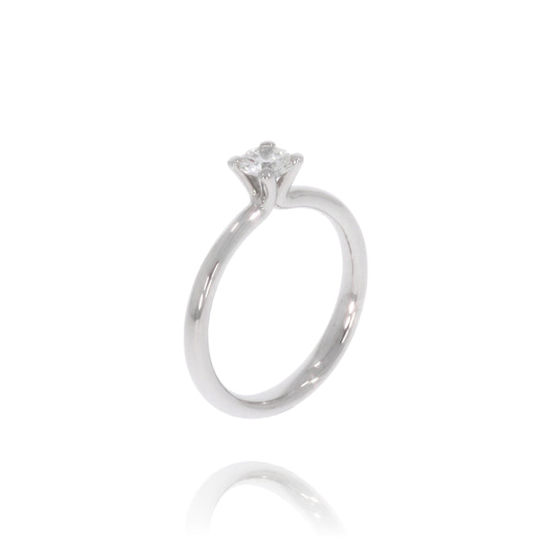 Solitaire-Ring "Welle medium" mit 0,40ct. Diamant kaufen bei 